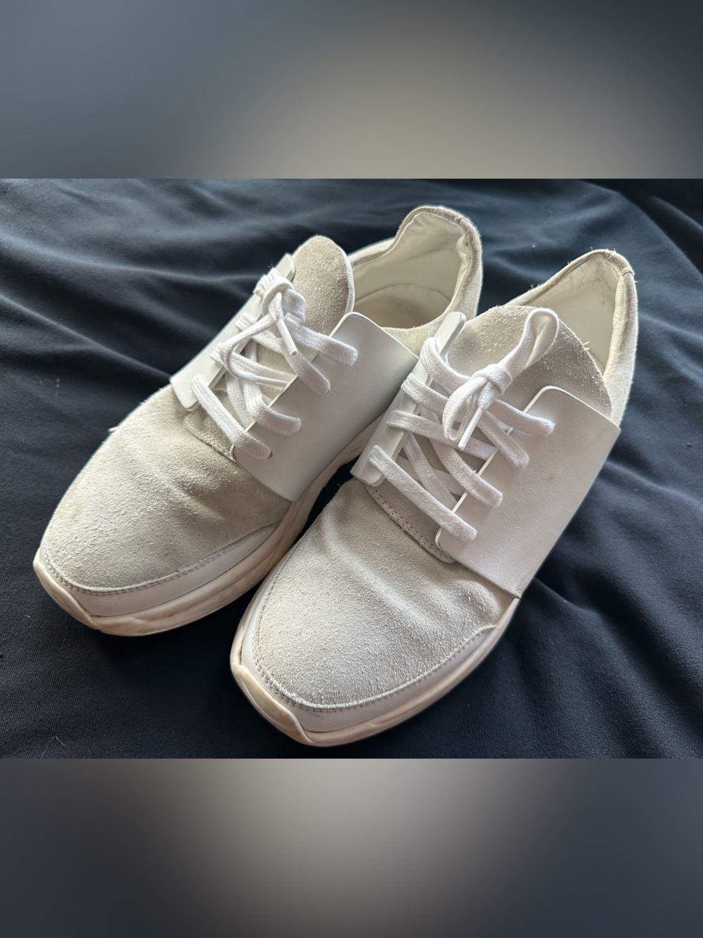 Common Projects Women's White and Cream Runner Sneakers
